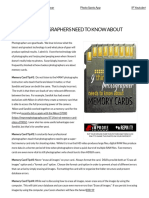 9 Things Photographers Need To Know About Memory Cards PDF