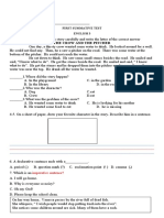 English 1st Summative Test