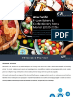 6wresearch - Asia Pacific Frozen Bakery & Confectionery Items Market (2020-2026) - Sample