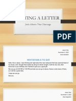 Writing invitation letters