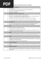 A3 Project Management and Problem Solving Thinking