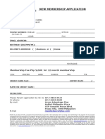 New Application Form