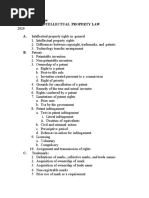 ULS College of Law Syllabus in Intellectual Property Law