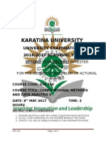 Sta 224 Computational Methods and Data Analysis Ii