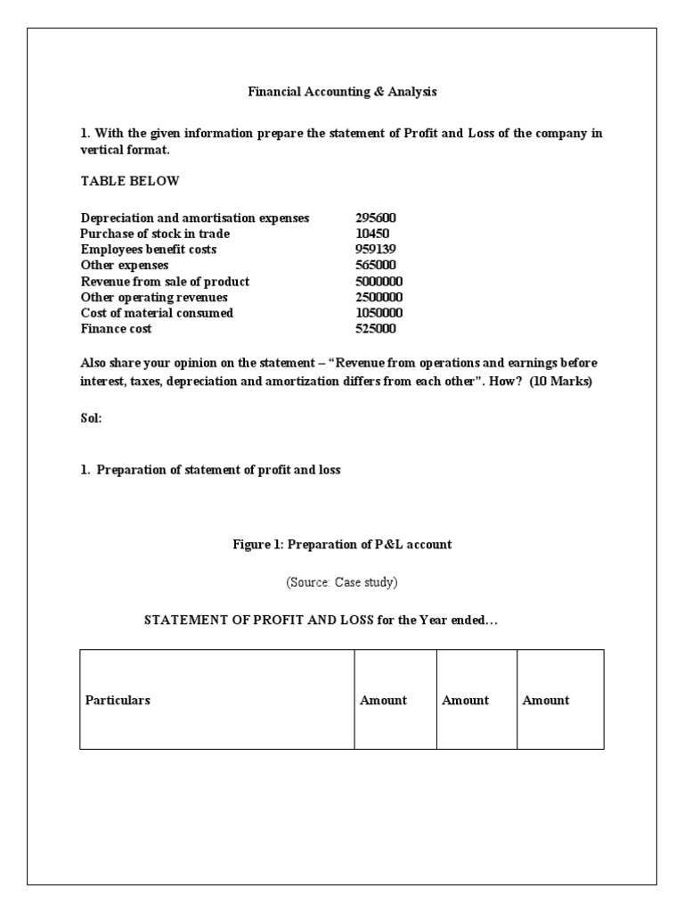 Financial Accounting & Analysis Sep 2020 | PDF | Earnings Before ...