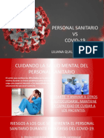 CUIDADOS LA SALUD MENTAL DEL PERSONAL DE SALUD FRENTE AL COVID19