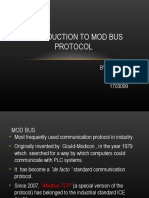 Introduction To Mod Bus Protocol: BY S.Sandhya 1703099