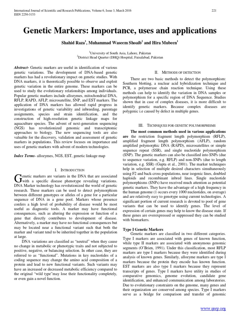 Ma2 PDF | PDF | Single Nucleotide Polymorphism | Genetic Marker