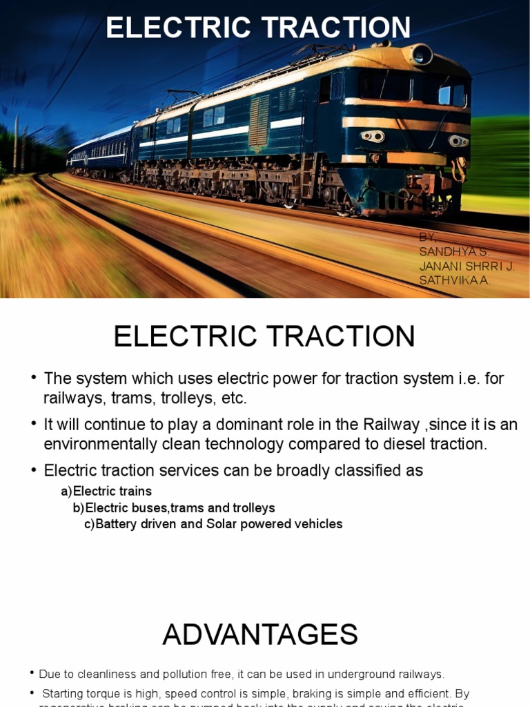 Electric Traction Systems Overview | PDF | Electric Motor ...