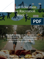 Physical Education Active Recreation Week 3