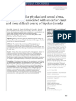 Verbal Abuse, Like Physical and Sexual Abuse, in Childhood Is Associated With An Earlier Onset and More Di Cult Course of Bipolar Disorder