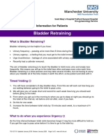Bladder Retraining: Information For Patients