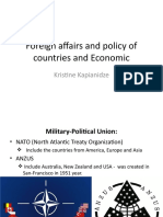 Foreign Affairs and Policy of Countries and Economic: Kristine Kapianidze