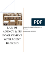 Law of Agency & Its Involvement With Agent Banking