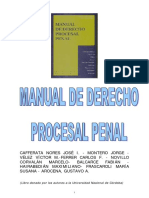 Manual de Derecho Procesal Penal Cafferata Nores y Otros