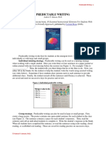 Predictable Writing: Reading Difficulties: A Brain-Friendly Approach, Published by