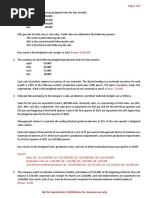 BA 115 - Master Budgeting Exercises