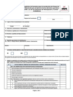 Formulario P5 Solicitud Expedicion Formatos Recoleccion Firmas Adherentes PDF