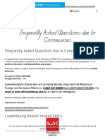 Frequently Asked Questions Due To Coronavirus - Luxembourg Airport