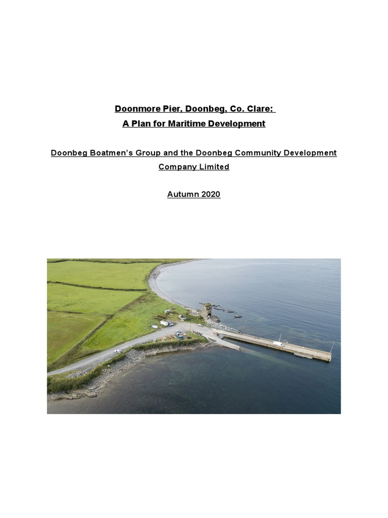 Doonmore Pier Development Plan | PDF | Waterway And Maritime | Business