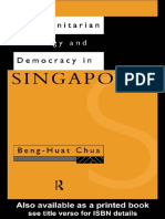 Beng-Huat Chua - Communitarian Ideology and Democracy in Singapore (Politics in Asia) (1995)