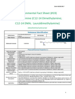 Environmental Fact Sheet (#19) Tertiary Amine (C12 14 Dimethylamine C12 14 DMA Lauryldimethylamine)