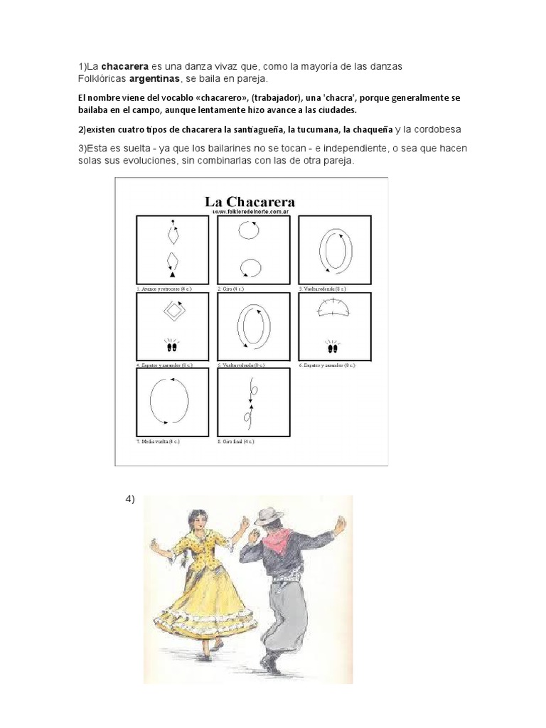 Cómo bailar la chacarera en pareja | PDF | Arte