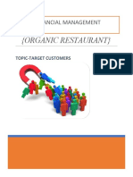 (Organic Restaurant) : Financial Management