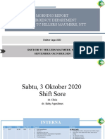 Morning Report 3,4 Okt 2020 DR - Bahy