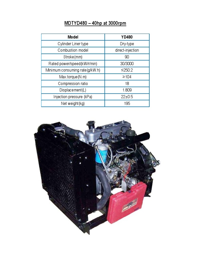 YD480 Specification | PDF