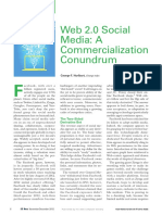 Web 2.0 Social Media: A Commercialization Conundrum: Spotlight