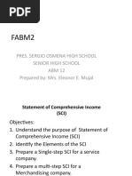 Fabm2: Pres. Sergio Osmena High School Senior High School ABM 12 Prepared By: Mrs. Eleonor E. Mujal