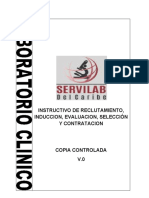 N°1 Instructivos de Reclutamiento, Induccion, Evaluacion, Seleccion y Contratacion