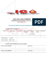 CICO Oil & Gas USA Career Questionnaire