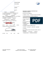 EVALUACION DE DIAGNOSTICO DE FISICA 4 10PREGUNT