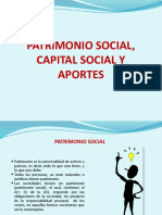 Diapositivas Tema Patrimonio Social, Capital Social y Aportes