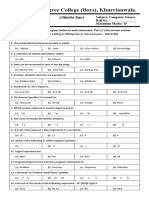 December Test 2020 2nd Year OBJECTIVE