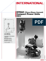 Hydac Compact Power Units CO1: (Three-Phase Current)