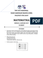 USM Matematika Polstat Stis 2019