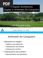 Computer Architecture Chapter 3: Arithmetic for Computers: Dr. Phạm Quốc Cường