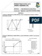 METODO DE LA CARGA VIRTUAL para calcular desplazamientos y rotaciones