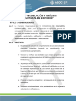 Modelación y análisis estructural concurso