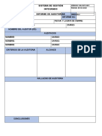 INFORME DE AUDITORIA