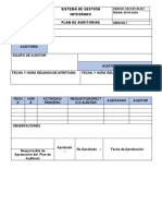 Plan de Auditoria