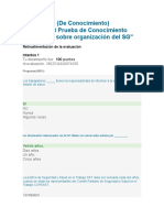 EVALUACION Evidencia 3 (De Conocimiento) RAP1 - EV03 Prueba de Conocimiento Preguntas Sobre Organización Del SG