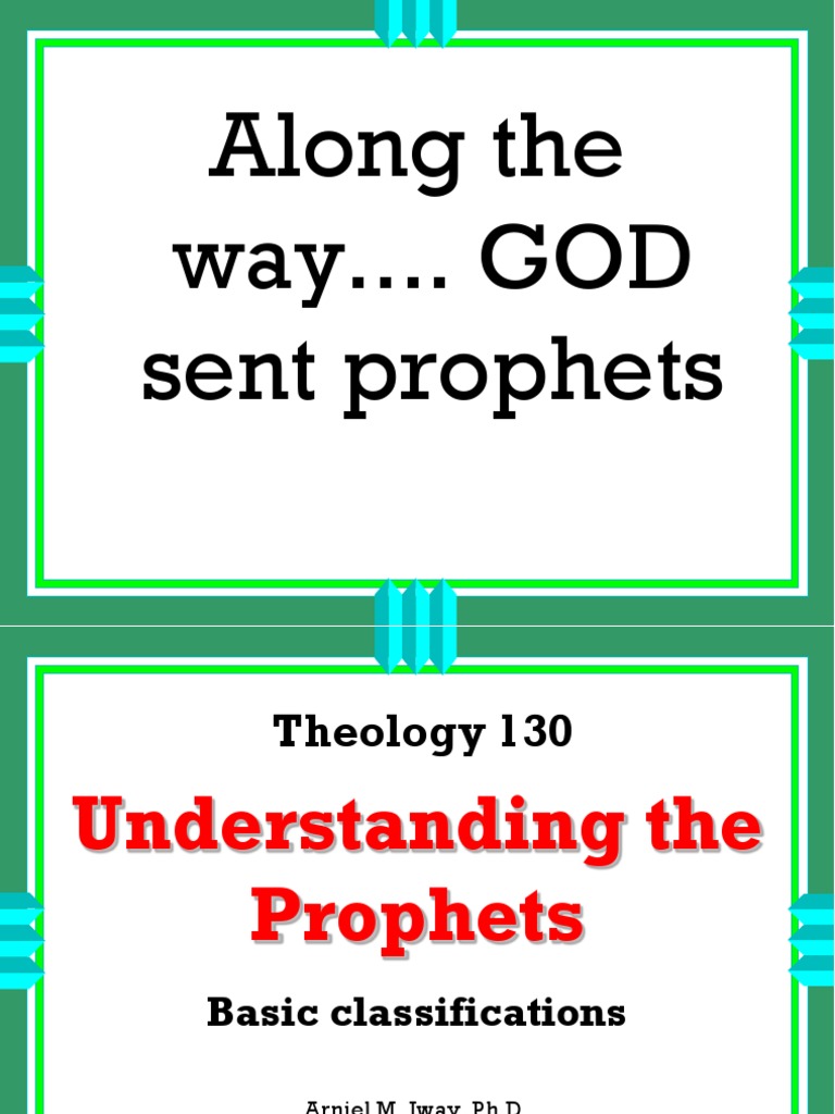 Understanding The Prophets Pdf
