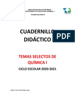 Química I - Cuadernillo didáctico sobre estados de la materia, leyes de los gases y nomenclatura química