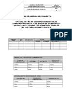 PC-SG-005 Plan de Gestión Del Proyecto