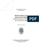 Remuneração Dos Militares: Medida Provisória N 2.215-10, de 31 de Agosto de 2001