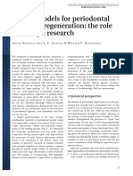 Wound Models For Periodontal and Bone Regeneration-The Role of Biologic Research